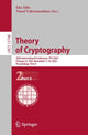 Book cover of: Theory of Cryptography. By: Eike Kiltz