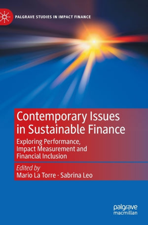 Contemporary Issues in Sustainable Finance