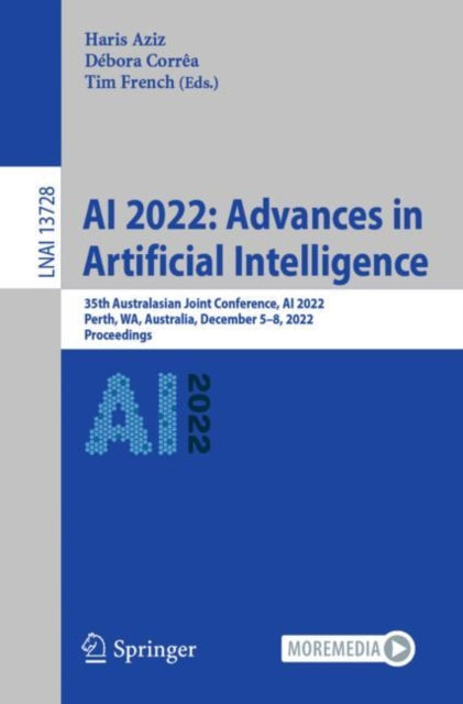 Book cover of: AI 2022: Advances in Artificial Intelligence. By: Haris Aziz