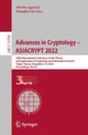 Book cover of: Advances in Cryptology – ASIACRYPT 2022. By: Shweta Agrawal