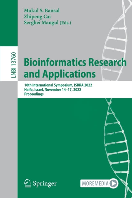 Book cover of: Bioinformatics Research and Applications