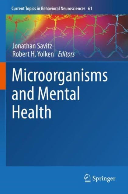 Book cover of: Microorganisms and Mental Health. By: Jonathan Savitz