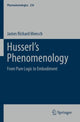 Book cover of: Husserl’s Phenomenology. By: James Richard Mensch