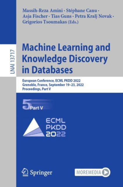 Book cover of: Machine Learning and Knowledge Discovery in Databases. By: Massih-Reza Amini