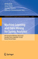 Book cover of: Machine Learning and Data Mining for Sports Analytics. By: Ulf Brefeld