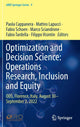 Book cover of: Optimization and Decision Science: Operations Research, Inclusion and Equity. By: Paola Cappanera