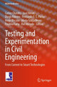 Book cover of: Testing and Experimentation in Civil Engineering. By: Carlos Chastre