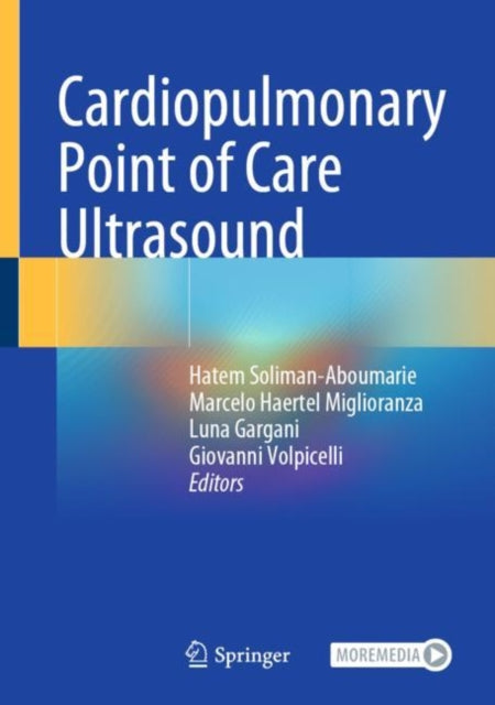 Book cover of: Cardiopulmonary Point of Care Ultrasound. By: Hatem Soliman Aboumarie