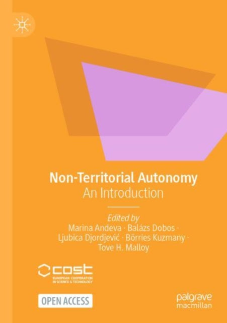 Book cover of: Non-Territorial Autonomy. By: Marina Andeva