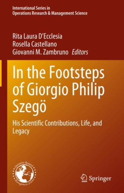 Book cover of: In the Footsteps of Giorgio Philip Szego. By: Rita Laura D'Ecclesia