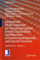 Book cover of: International RILEM Conference on Synergising Expertise towards Sustainability and Robustness of Cement-based Materials and Concrete Structures. By: Agnieszka Jędrzejewska