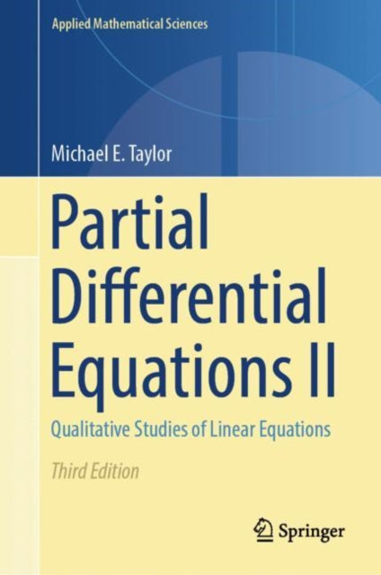 Book cover of: Partial Differential Equations II. By: Michael E. Taylor