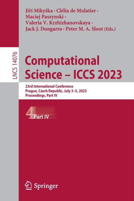 Book cover of: Computational Science – ICCS 2023. By: Jiří Mikyska