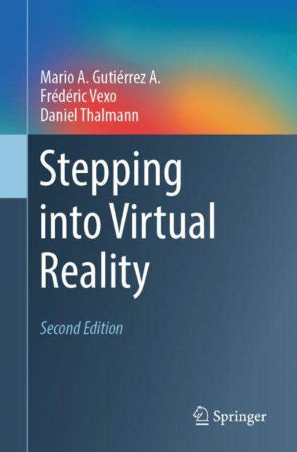 Book cover of: Stepping into Virtual Reality. By: Mario Gutierrez