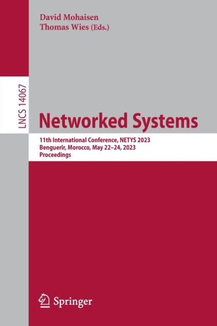Book cover of: Networked Systems. By: David Mohaisen