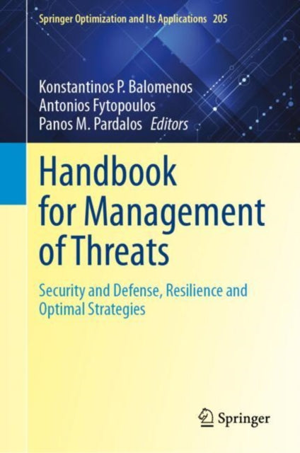 Book cover of: Handbook for Management of Threats. By: Konstantinos P. Balomenos