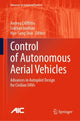 Book cover of: Control of Autonomous Aerial Vehicles. By: Andrea L'Afflitto