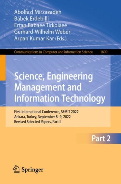 Book cover of: Science, Engineering Management and Information Technology. By: Abolfazl Mirzazadeh