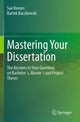 Book cover of: Mastering Your Dissertation. By: Sue Reeves
