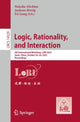 Book cover of: Logic, Rationality, and Interaction. By: Natasha Alechina