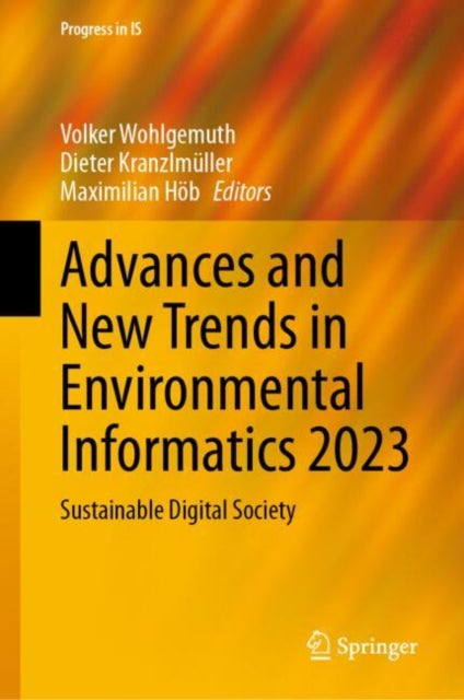 Book cover of: Advances and New Trends in Environmental Informatics 2023