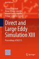 Book cover of: Direct and Large Eddy Simulation XIII. By: Cristian Marchioli
