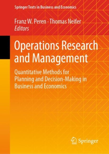 Book cover of: Operations Research and Management. By: Franz W. Peren
