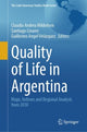 Book cover of: Quality of Life in Argentina. By: Claudia Andrea Mikkelsen