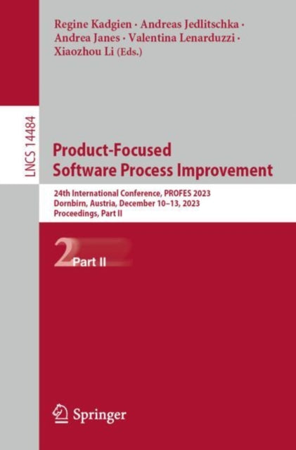 Book cover of: Product-Focused Software Process Improvement. By: Regine Kadgien