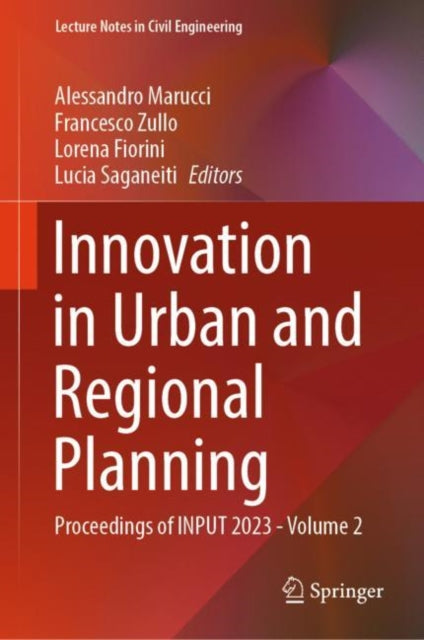 Book cover of: Innovation in Urban and Regional Planning. By: Alessandro Marucci