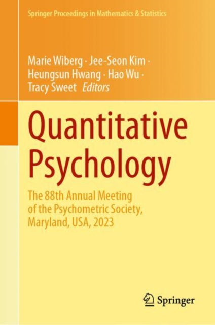 Book cover of: Quantitative Psychology. By: Marie Wiberg