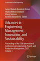 Book cover of: Advances in Engineering Management, Innovation, and Sustainability. By: James Olabode Bamidele Rotimi