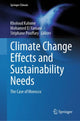 Book cover of: Climate Change Effects and Sustainability Needs. By: Kahime Kholoud