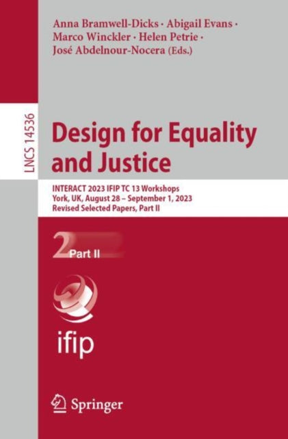 Book cover of: Design for Equality and Justice. By: Anna Bramwell-Dicks