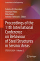 Book cover of: Proceedings of the 11th International Conference on Behaviour of Steel Structures in Seismic Areas. By: Federico M. Mazzolani