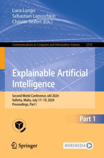 Book cover of: Explainable Artificial Intelligence. By: Luca Longo