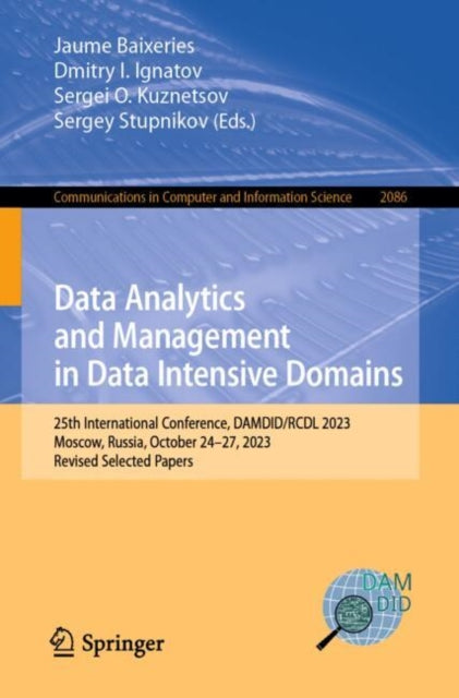 Book cover of: Data Analytics and Management in Data Intensive Domains. By: Jaume Baixeries