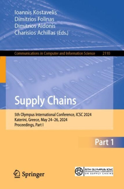 Book cover of: Supply Chains. By: Ioannis Kostavelis