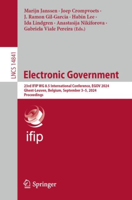 Book cover of: Electronic Government. By: Marijn Janssen