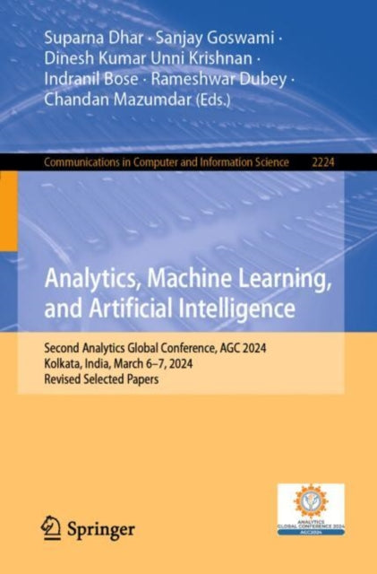 Book cover of: Analytics, Machine Learning, and Artificial Intelligence. By: Suparna Dhar