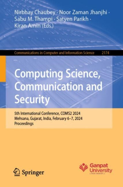 Book cover of: Computing Science, Communication and Security
