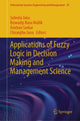 Book cover of: Applications of Fuzzy Logic in Decision Making and Management Science. By: Subrata Jana