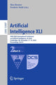 Book cover of: Artificial Intelligence XLI