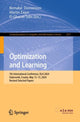 Book cover of: Optimization and Learning. By: Bernabe Dorronsoro