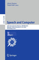 Book cover of: Speech and Computer. By: Alexey Karpov