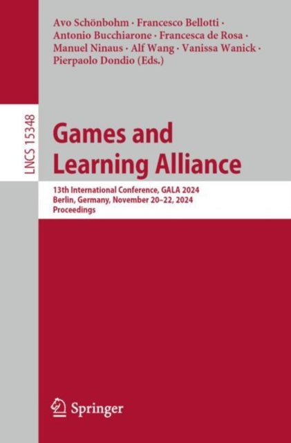Book cover of: Games and Learning Alliance. By: Avo Schönbohm