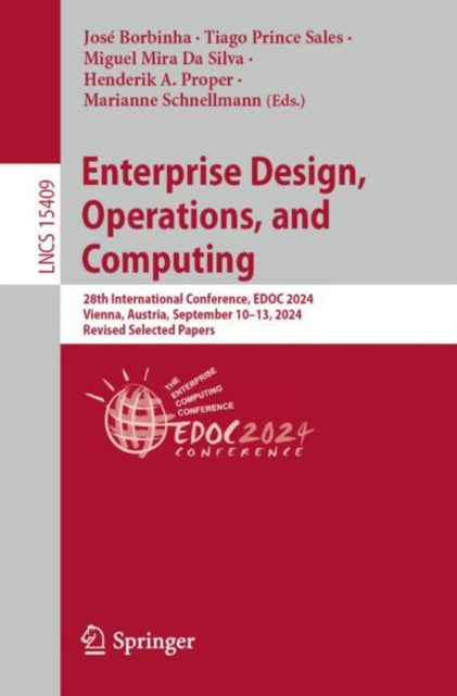Book cover of: Enterprise Design, Operations, and Computing. By: José Borbinha
