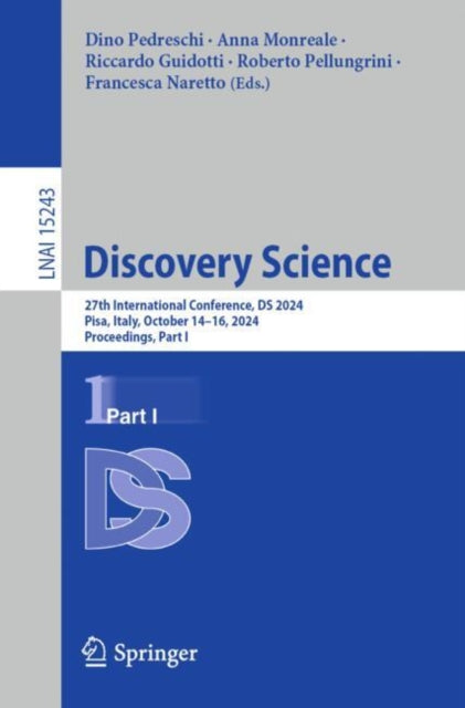 Book cover of: Discovery Science. By: Dino Pedreschi