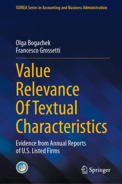 Book cover of: Value Relevance Of Textual Characteristics. By: Olga Bogachek