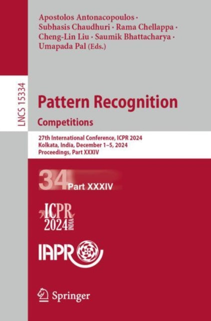 Book cover of: Pattern Recognition. Competitions. By: Apostolos Antonacopoulos